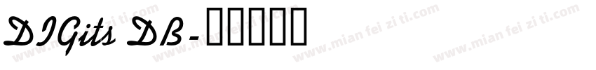 DIGits DB字体转换